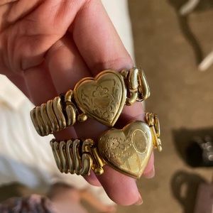 Loveshackfancy vintage heart bracelets